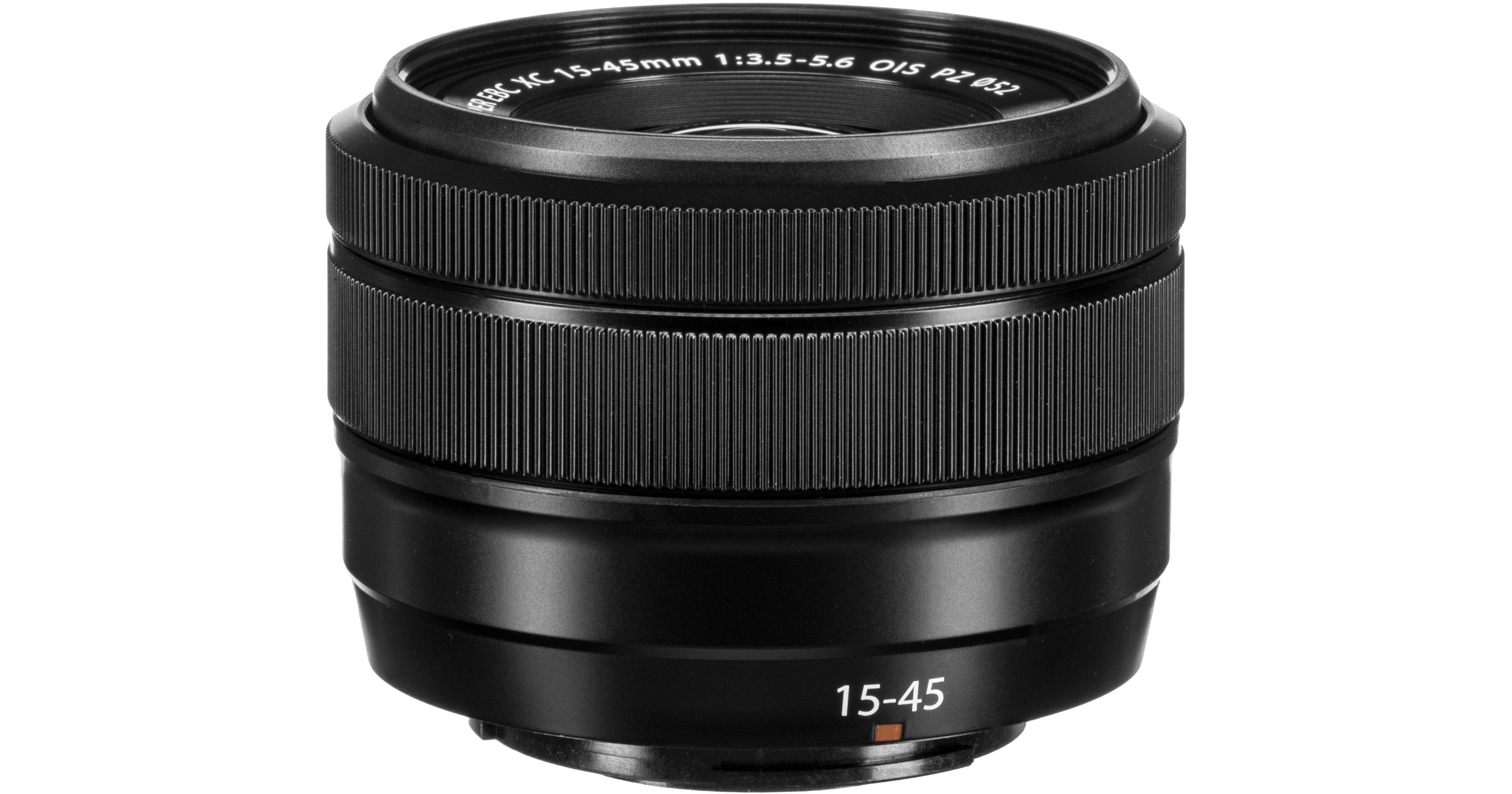 FUJIFILM XC 15-45mm f/3.5-5.6 OIS PZ Lens (Black) 16565789 Bu0026H