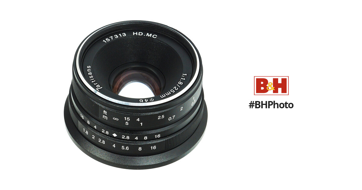 7artisans Photoelectric 25mm f/1.8 Lens (Canon EF-M, Black)