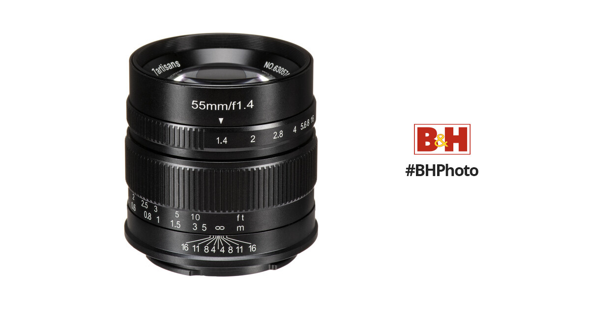 7artisans Photoelectric 55mm f/1.4 Lens for Sony E (Black) A501B