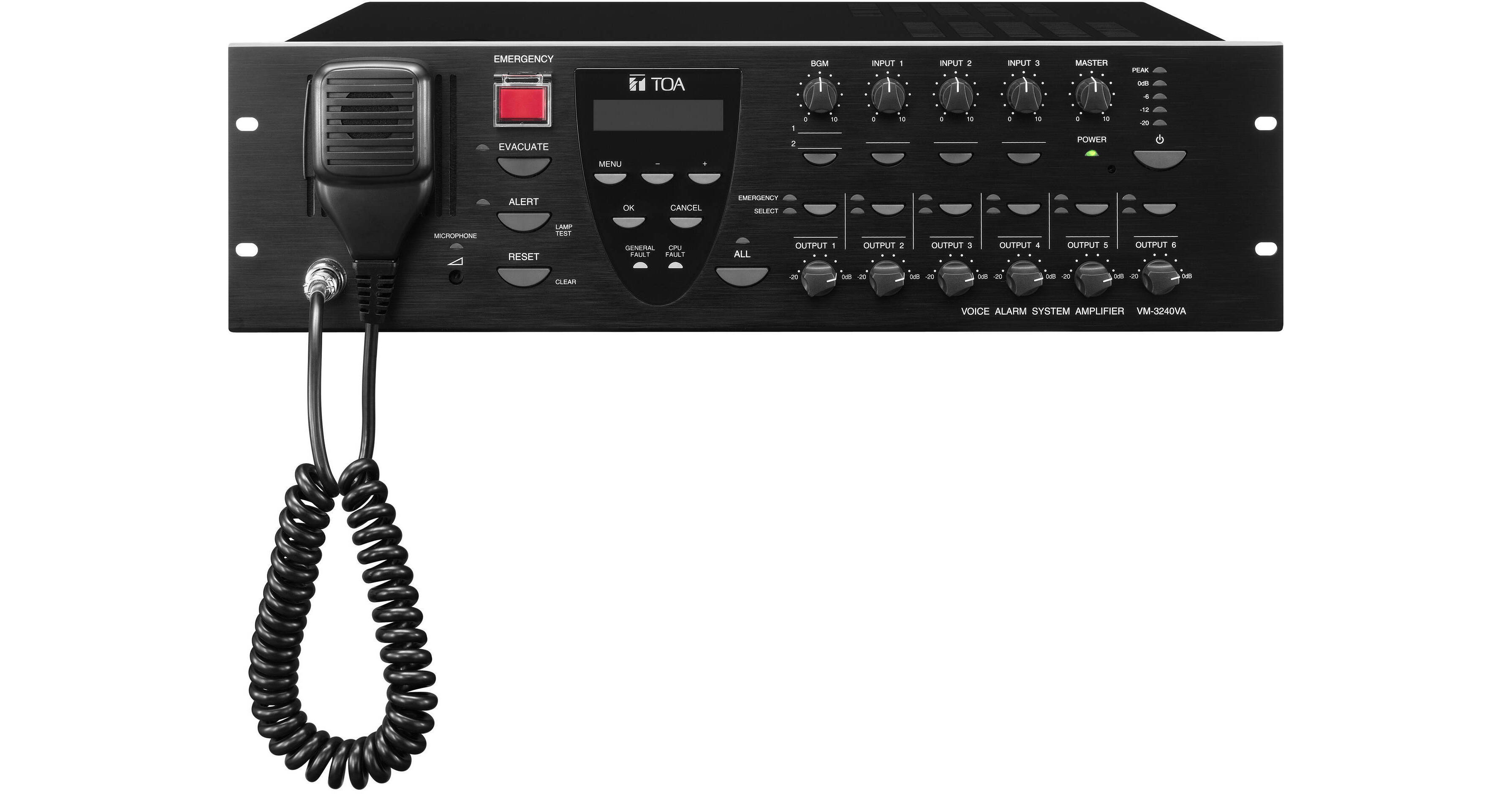 Toa Electronics VM3240VA 240W Voice Alarm System VM3240VA AMQ