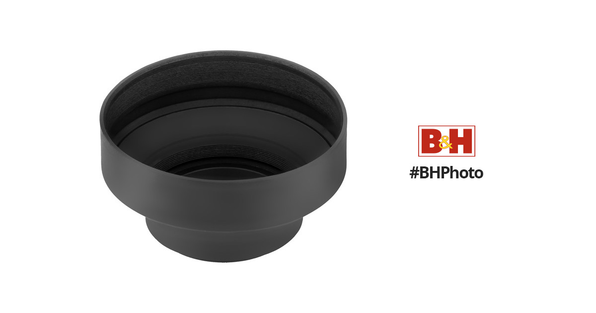 Screw-in Socket 62 mm Hama Lens Hood for Wide Angle Lenses Black Lens Cap