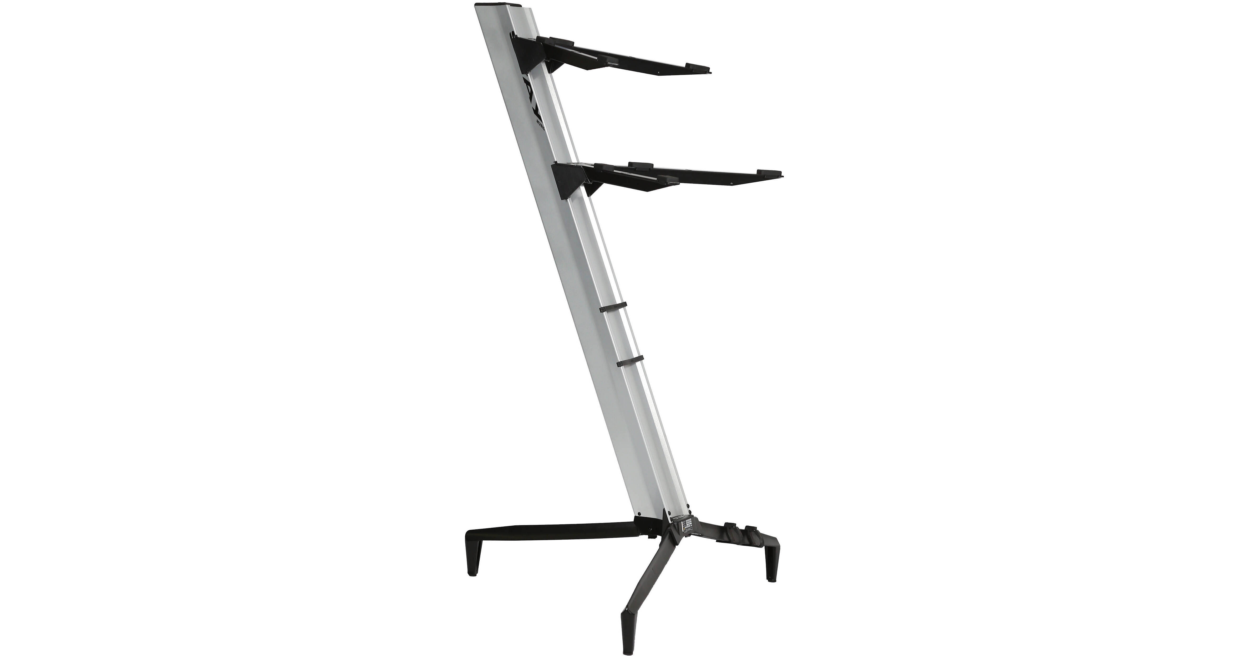 STAY Tower Series 46 DoubleTier Keyboard Stand (Silver) STAY41