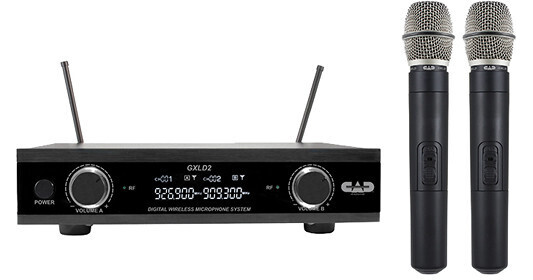 CAD GXLD2HH Dual Channel Digital Wireless Handheld Microphone System AH 903 to 915 MHz