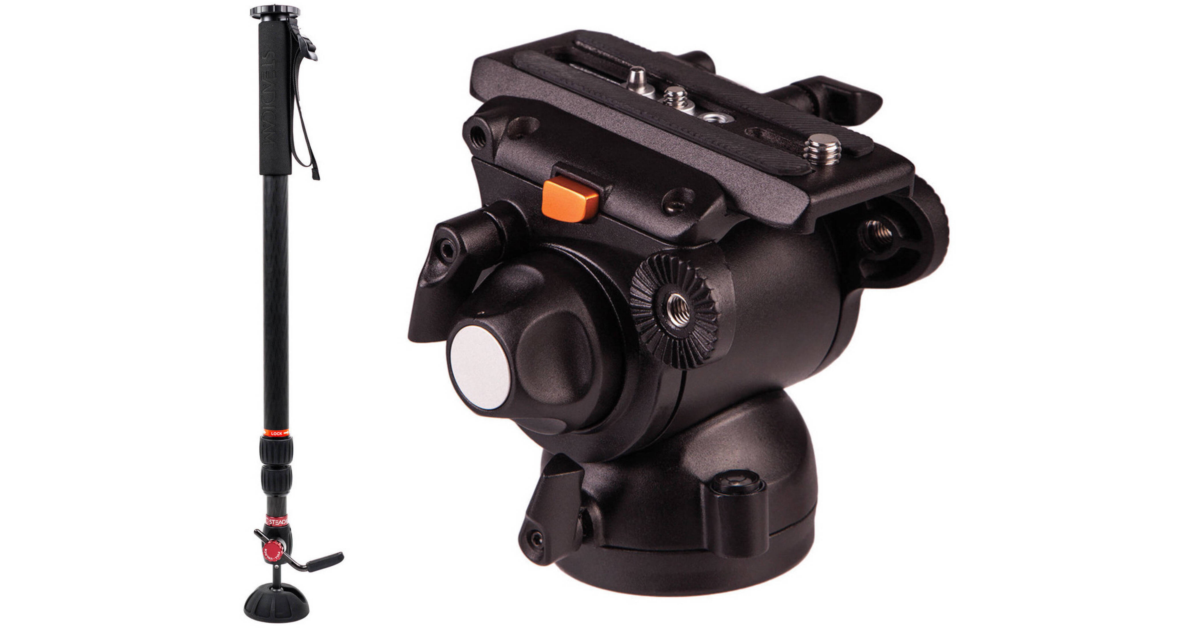 Steadicam AIR 25 Monopod with EImage GH03 Fluid Head Kit B&H