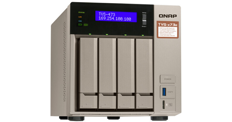 QNAP TVS473E4G 4Bay NAS Server TVS473E4GUS B&H Photo Video
