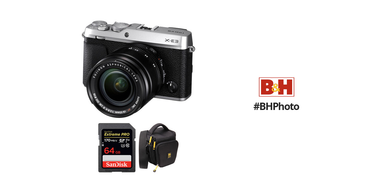 FUJIFILM X-E3 Mirrorless Digital Camera with 18-55mm Lens and