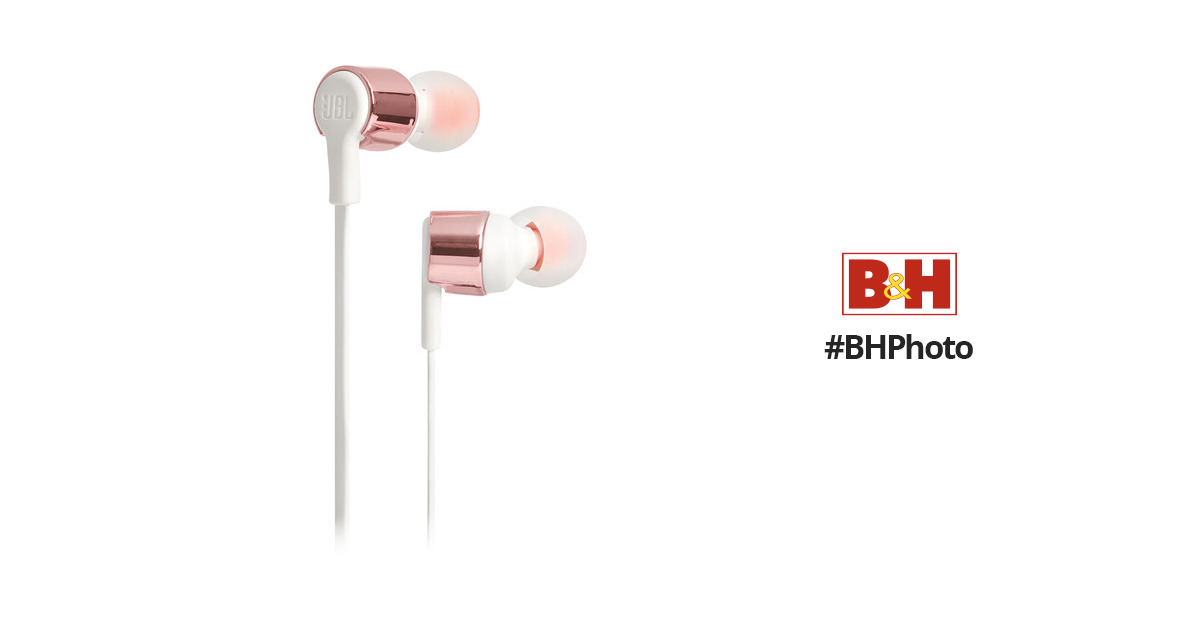JBL T210 In-Ear Headphones (Rose Gold) JBLT210RGDAM B&H Photo