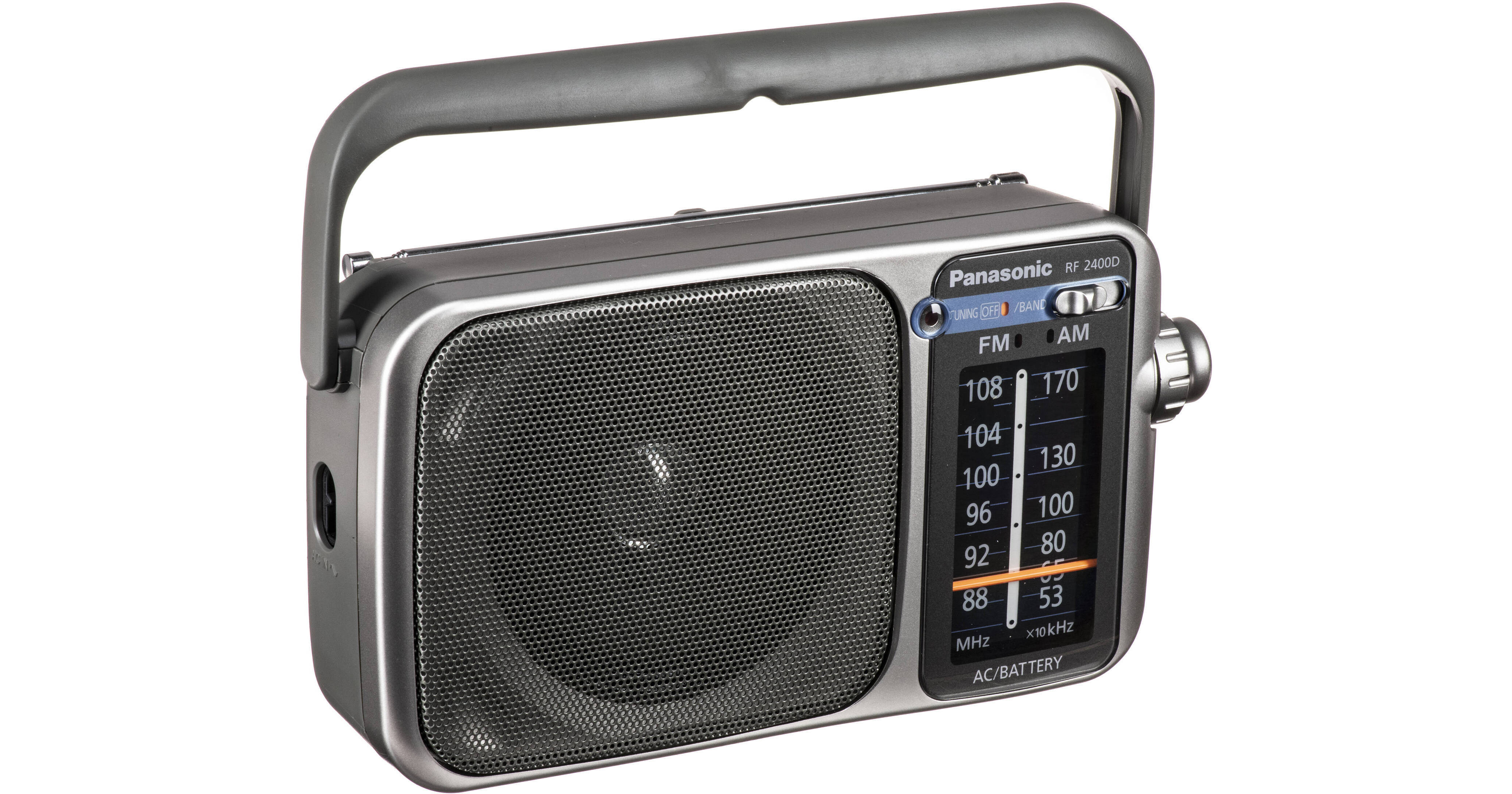 Radio Portatile Panasonic RF-2400D / RF-2400 – FM/AM, Stile Retrò, Con 4 Pile Panasonic Incluse
