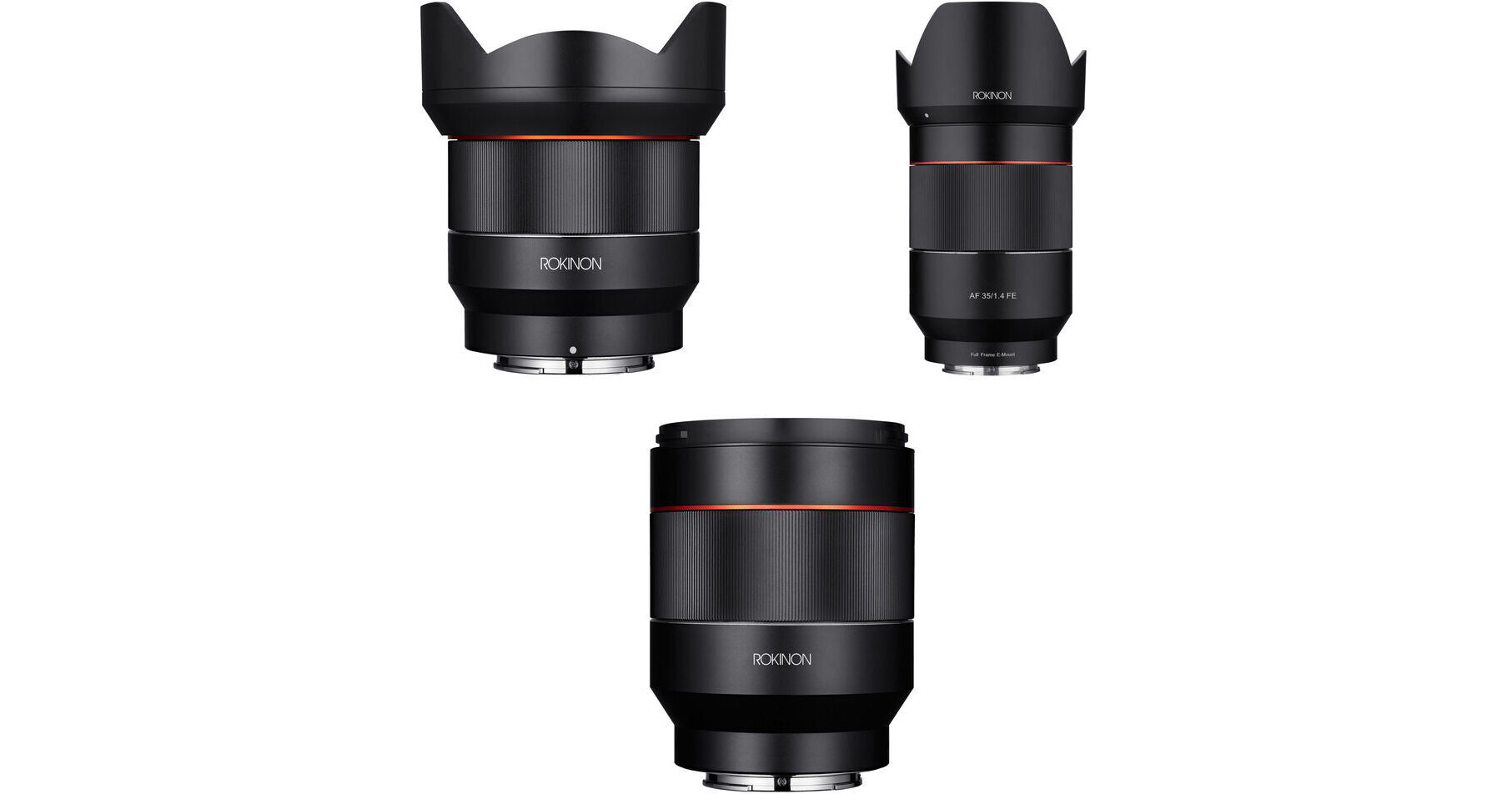 Rokinon AF 14mm, 35mm, and 50mm Three Lens Kit for Sony E B&H