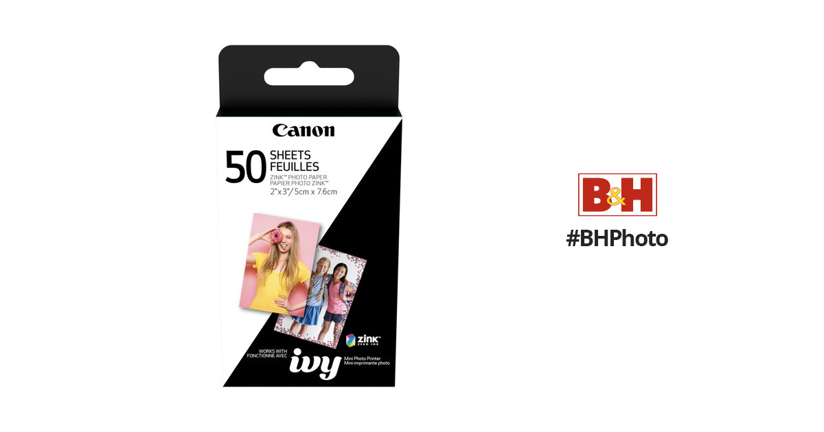 Canon ZP-2030-50 ZINK Photo Paper Pack (50 Sheets) for MPP1 Mini Photo  Printer - Yahoo Shopping
