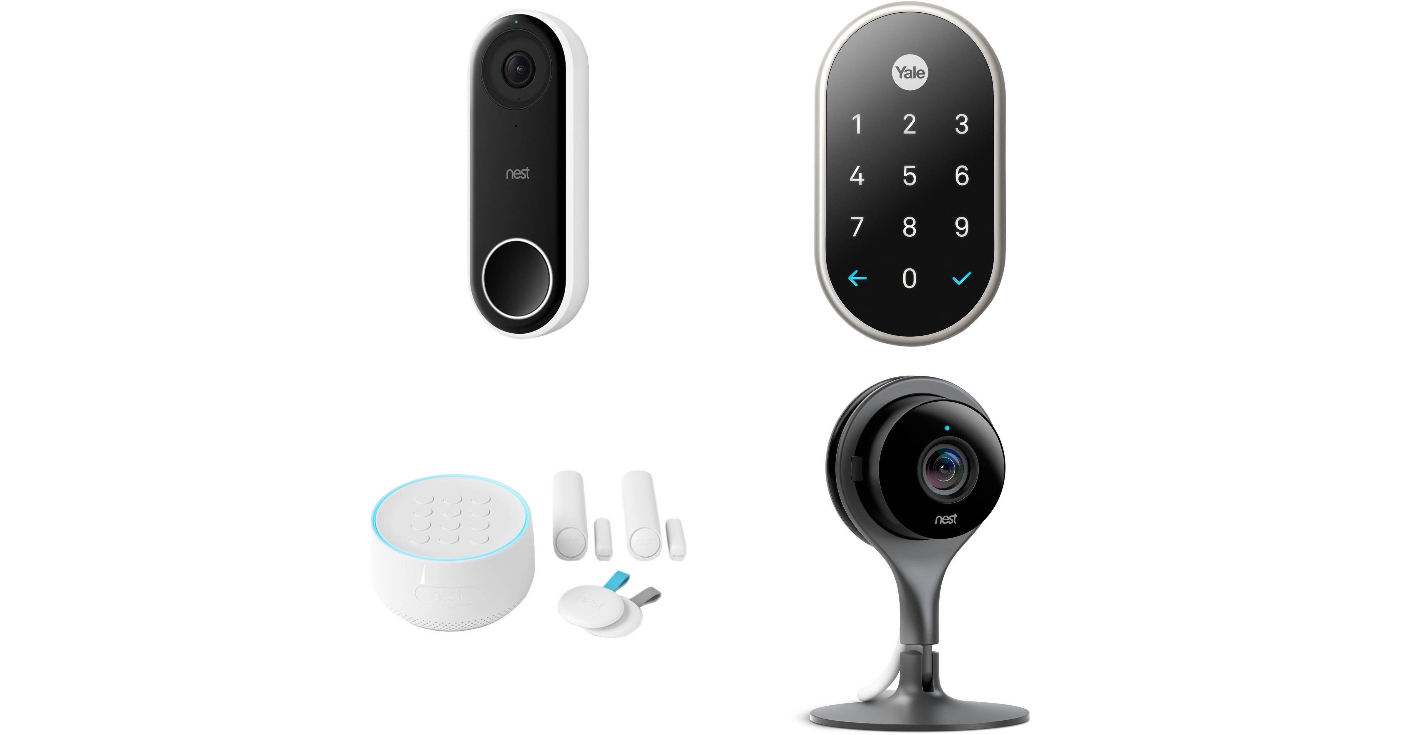 Google Nest x Yale Lock, Hello Video Doorbell, Secure Alarm B&H