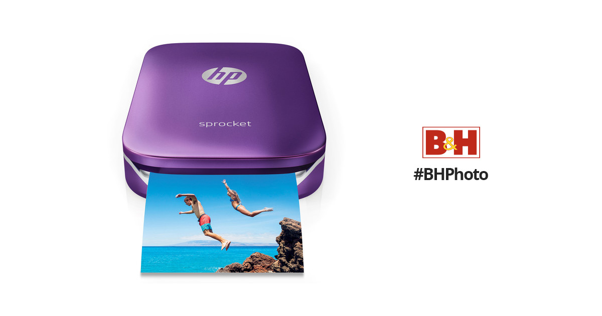 Purple Sprocket Photo Printer (Z9L25A#B1H)