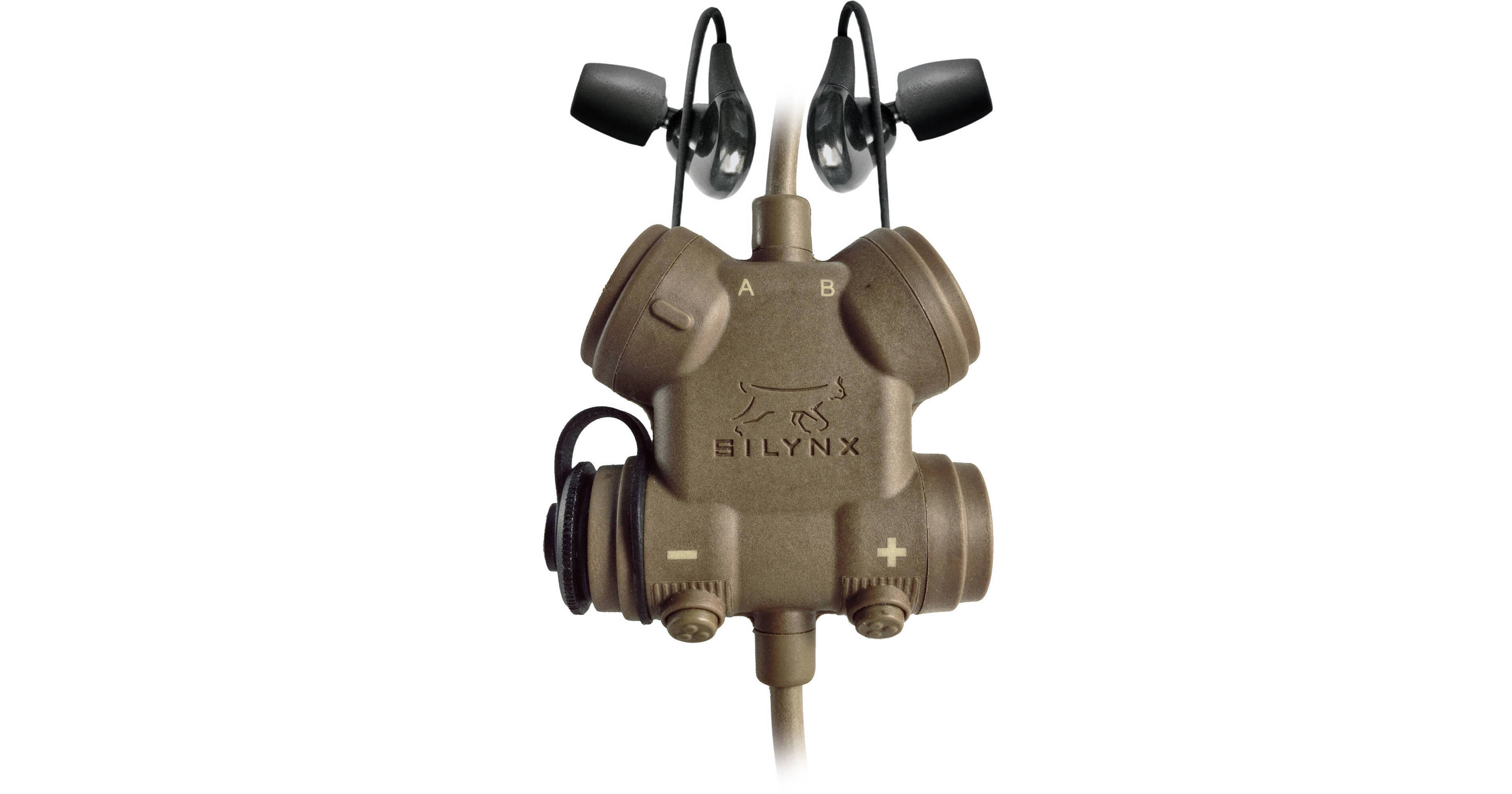 Silynx Communications Clarus XPR Smart Tactical Headset Kit with Fixed  In-Ear Headset (Tan)