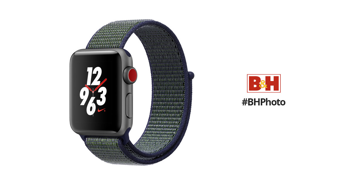 スマートフォン/携帯電話 その他 Apple Watch Nike+ Series 3 38mm Smartwatch MQLA2LL/A B&H Photo