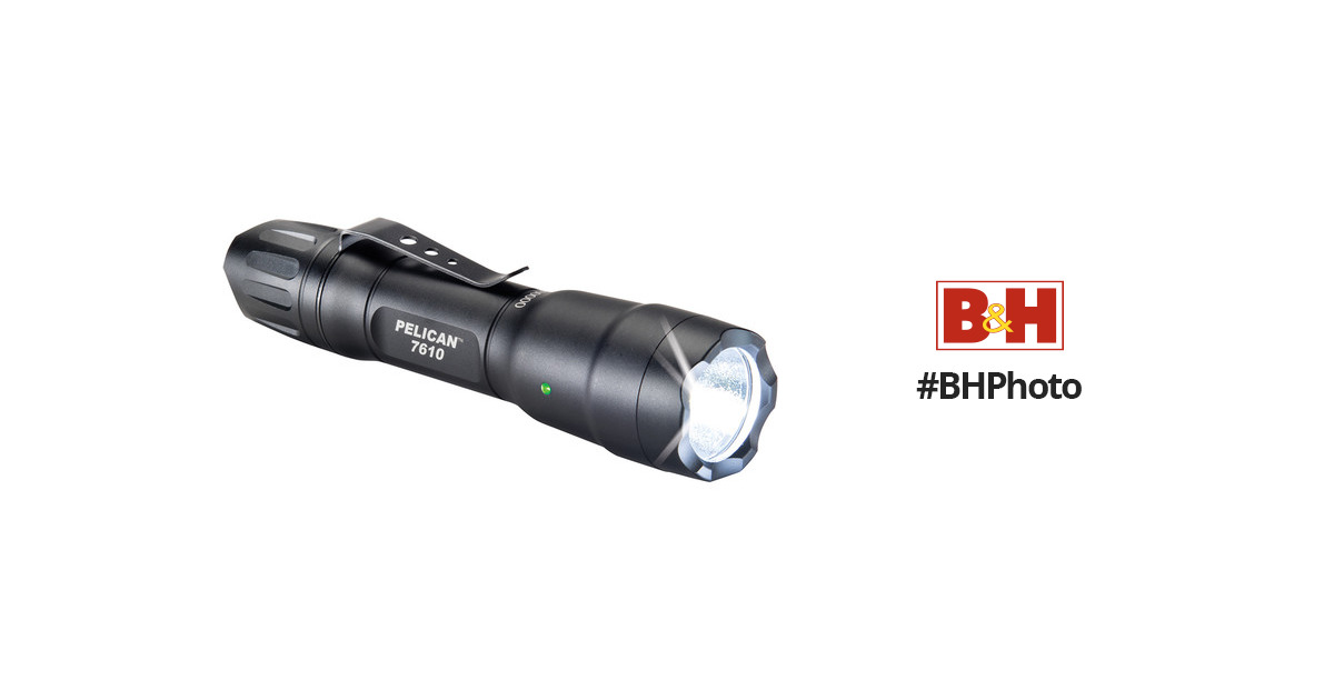 Pelican 7610 Tactical LED Flashlight Multi 076100-0000-110 Black One Size