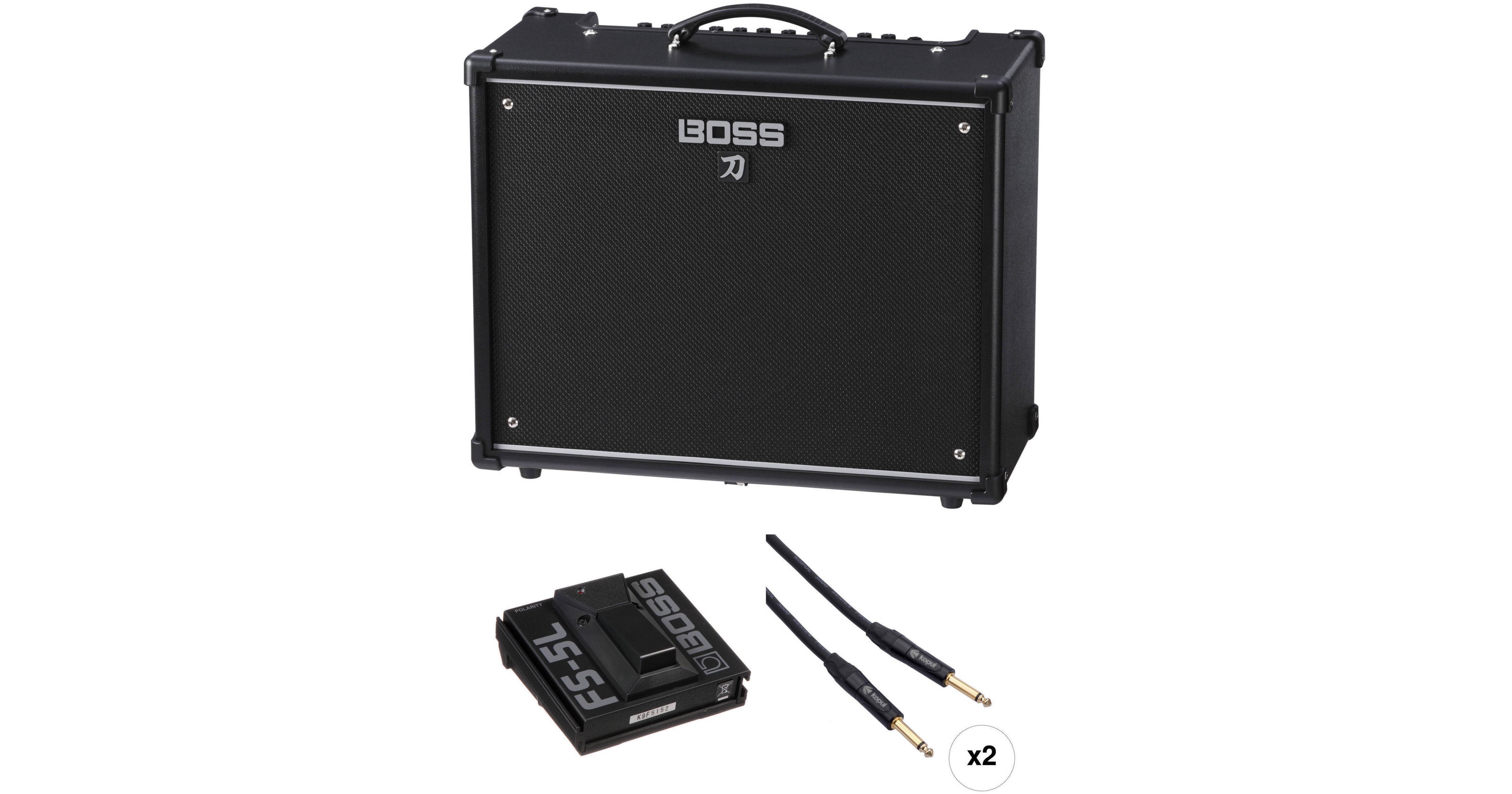 BOSS Katana100 Guitar Amplifier and Single Footswitch Kit B&H