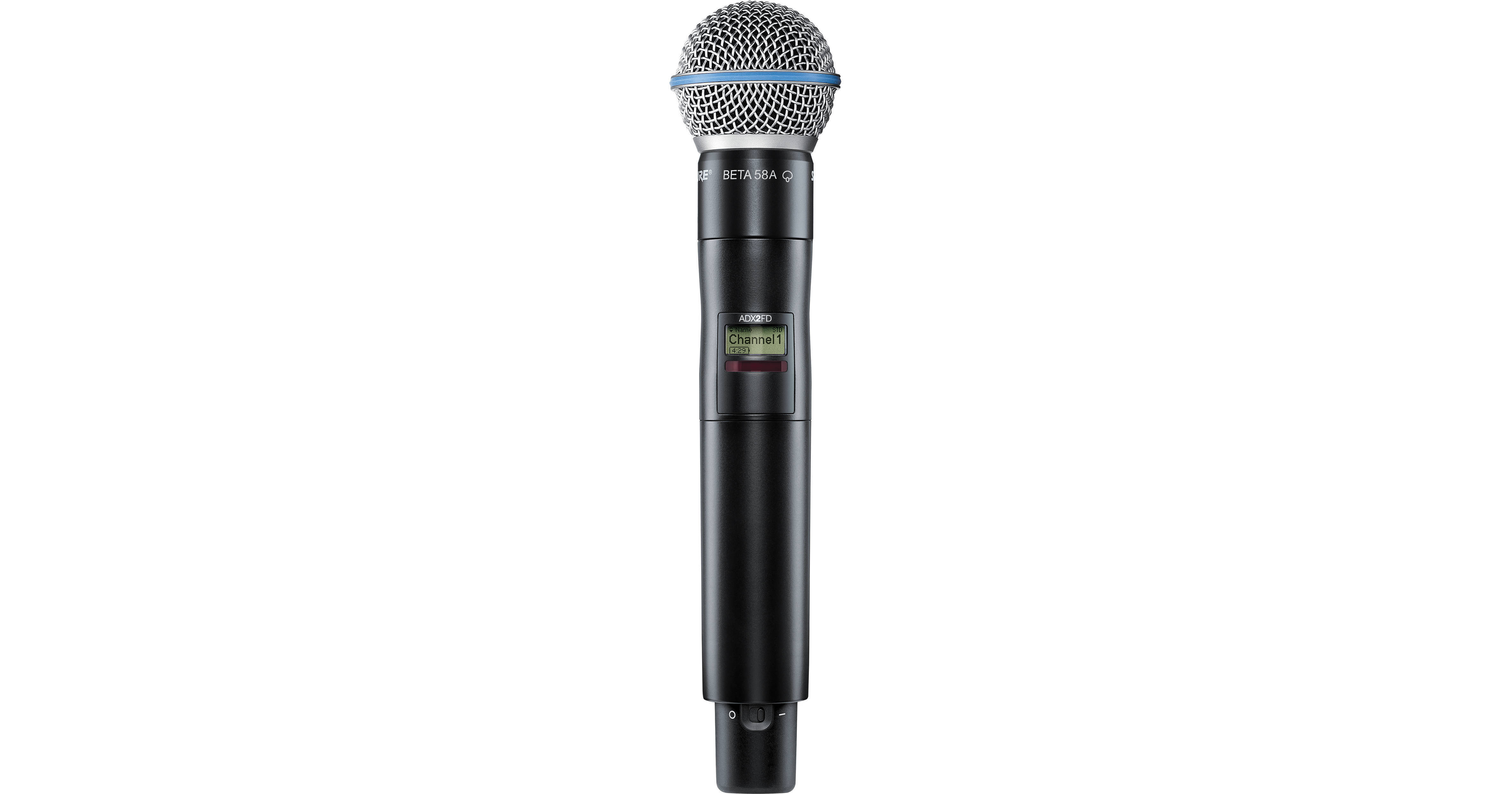 Shure ADX2FD/B58 Digital Handheld Wireless Microphone Transmitter with Beta  58A Capsule (G57: 470 to 616 MHz)