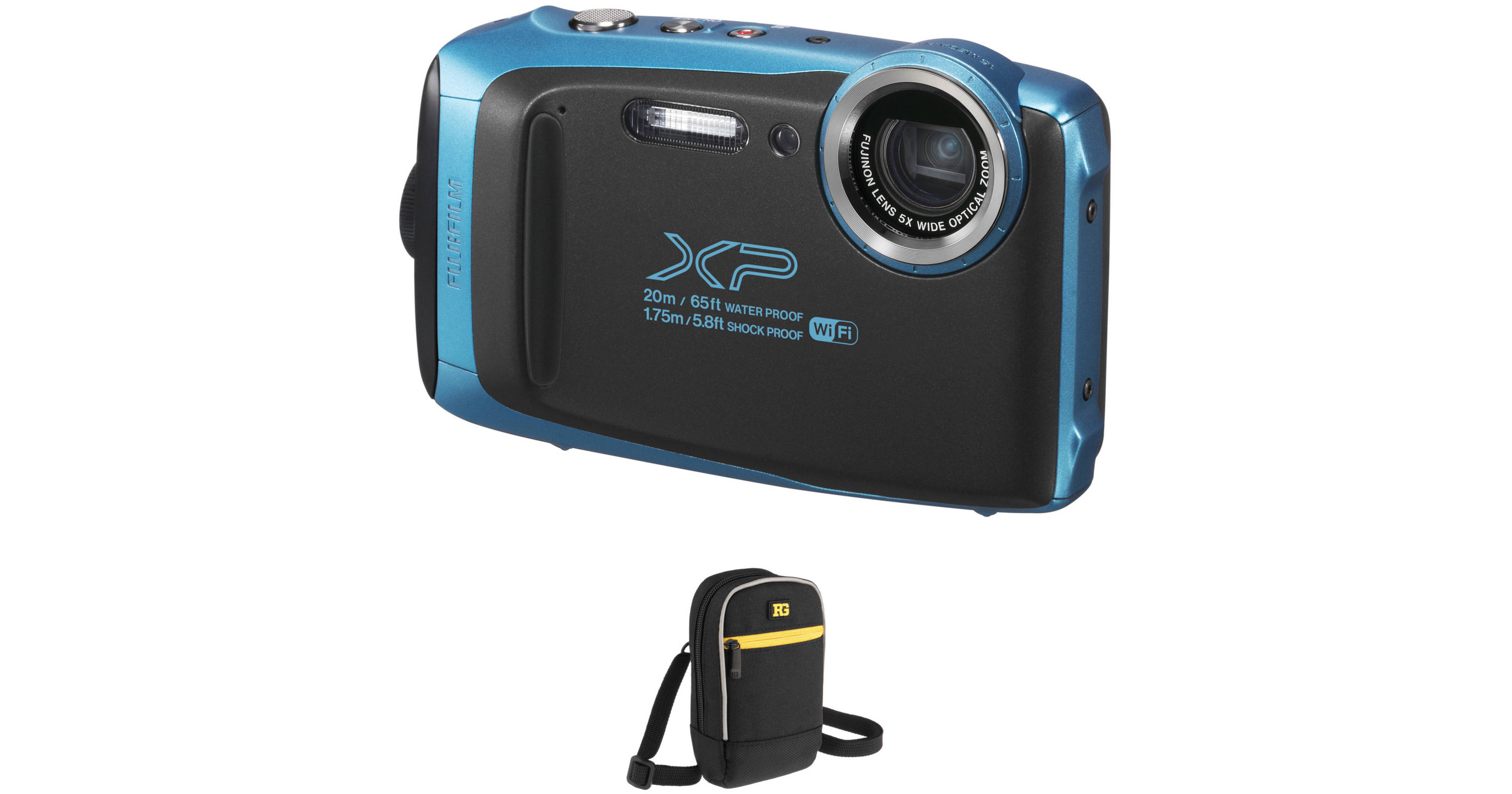 FUJIFILM FinePix XP130 Digital Camera Basic Kit (Blue) B&H