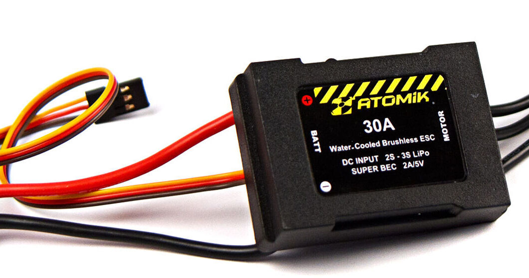 Atomik Rc 30a Water Cooled Brushless Esc For Barbwire Rc 18059