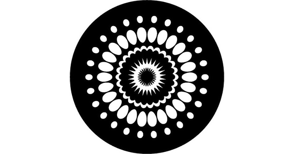 Rosco Blossom B/W Glass Gobo (Custom Size) 260828470999 B&H