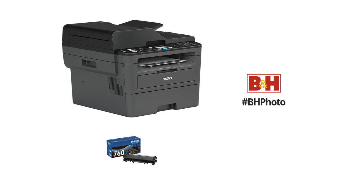 Brother MFC-L2710DW All-in-One Monochrome Printer with TN760