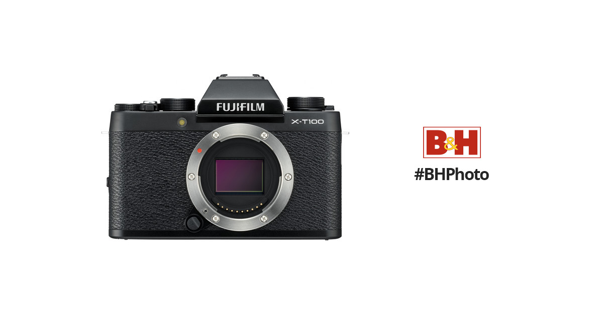 Fujifilm X-T100 Mirrorless Digital Camera (XT100 Body, Black) B&H