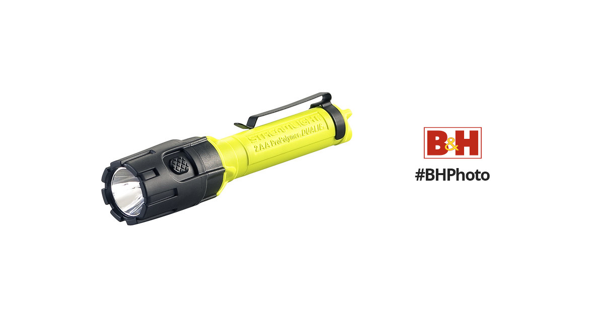 Streamlight Dualie Flashlight Yellow AA Battery Powered 67750 from