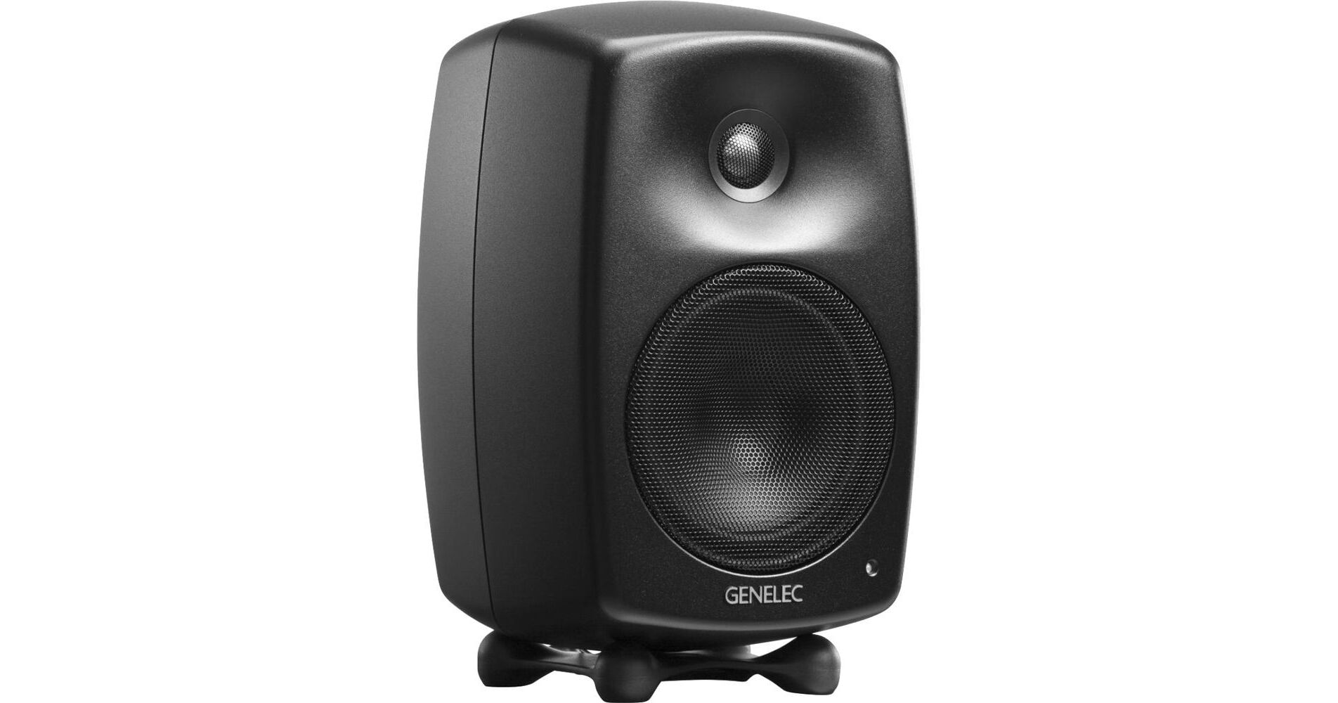 Genelec G Three 2-Way Powered Bookshelf Speaker (Black, Single)