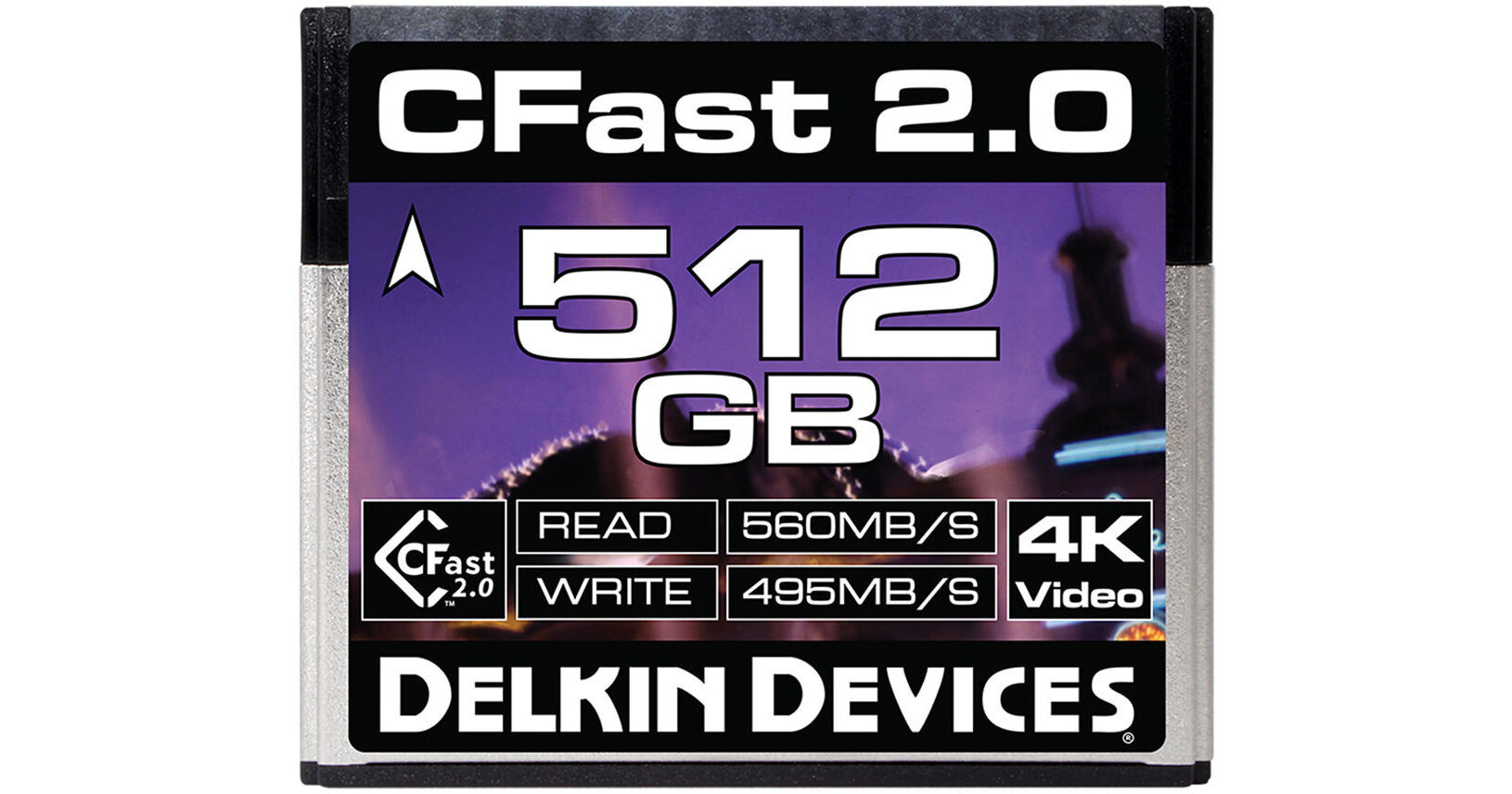 Delkin Devices 512GB Cinema CFast 2.0 Memory Card