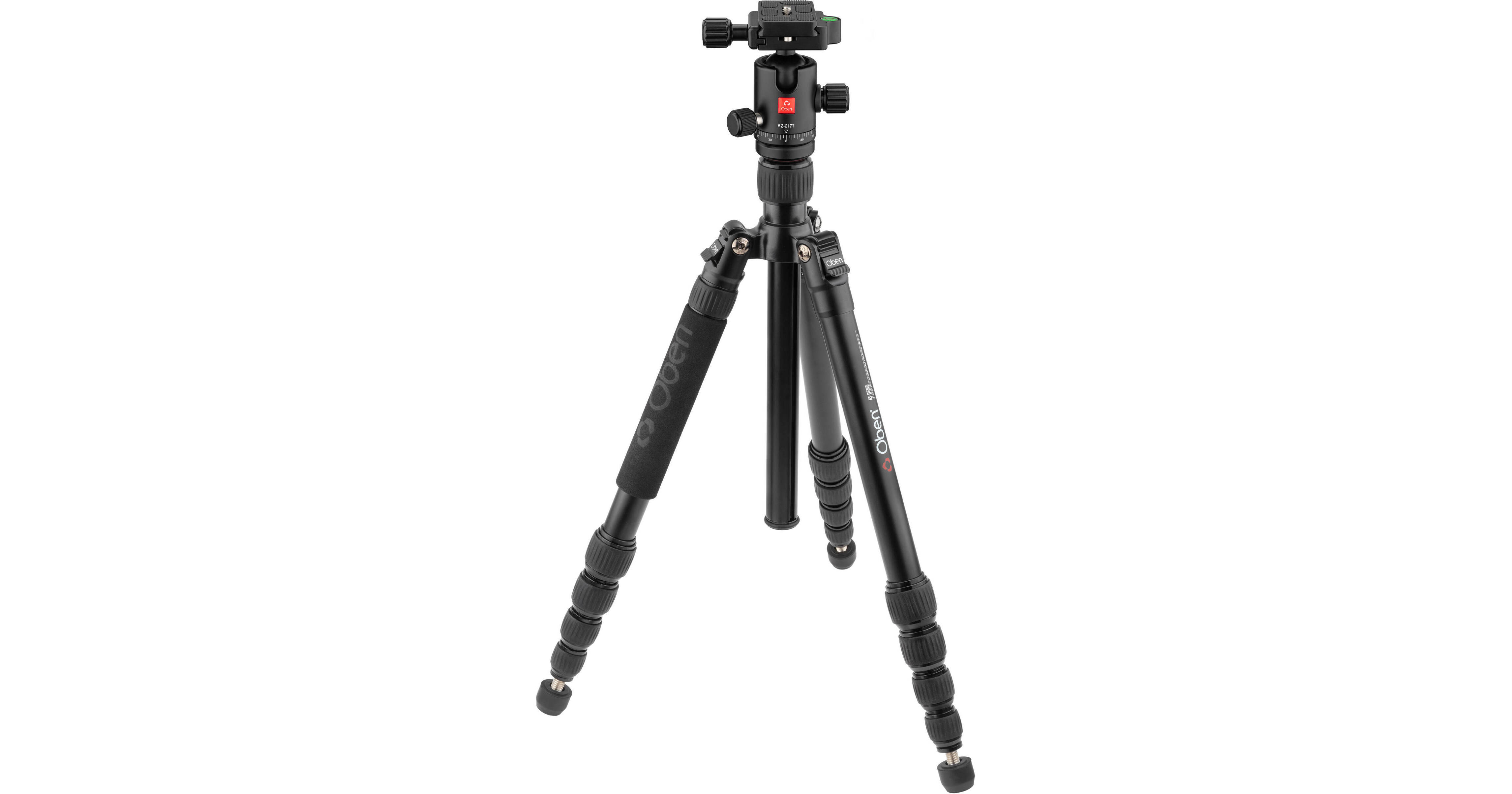 Oben AT-3565 Aluminum Travel Tripod and BZ-217T Triple-Action Ball Head