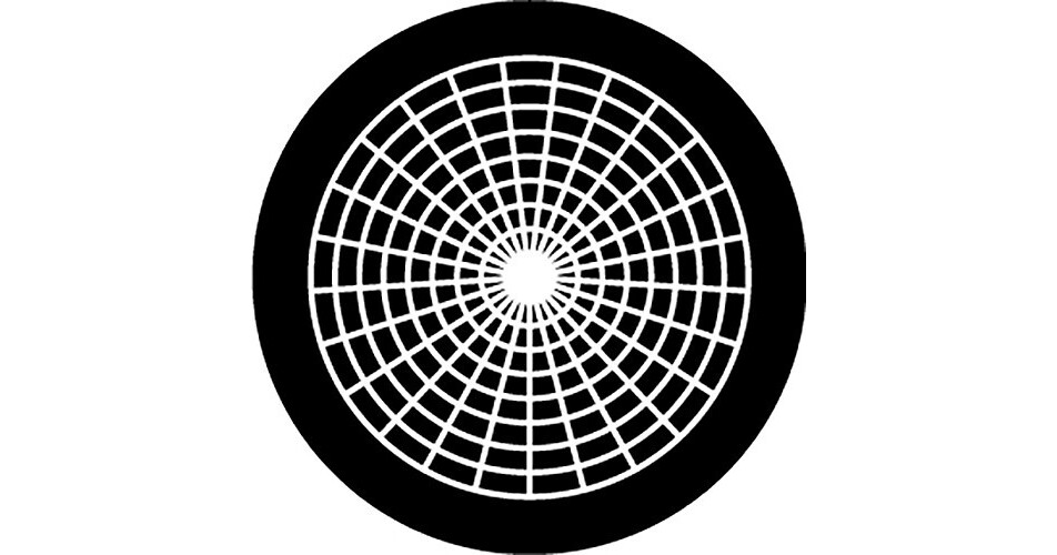 Rosco Radial 1 B/W Rotating Glass Gobo (Custom Size)