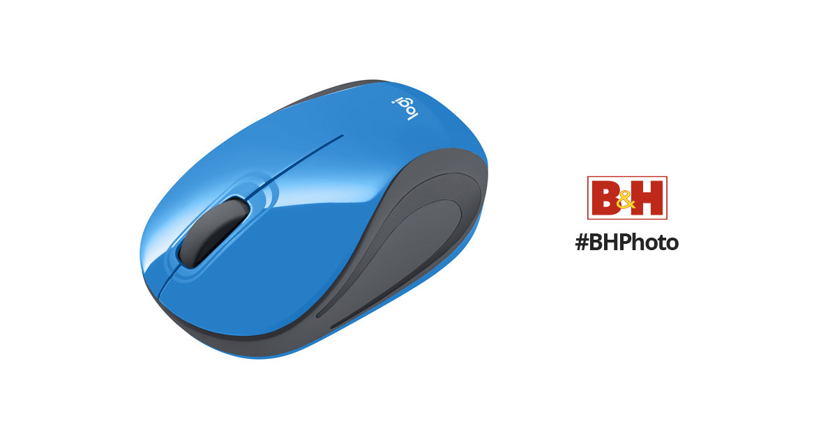 (Blue) Mouse Ultra Logitech 910-002728 M187 Wireless Portable