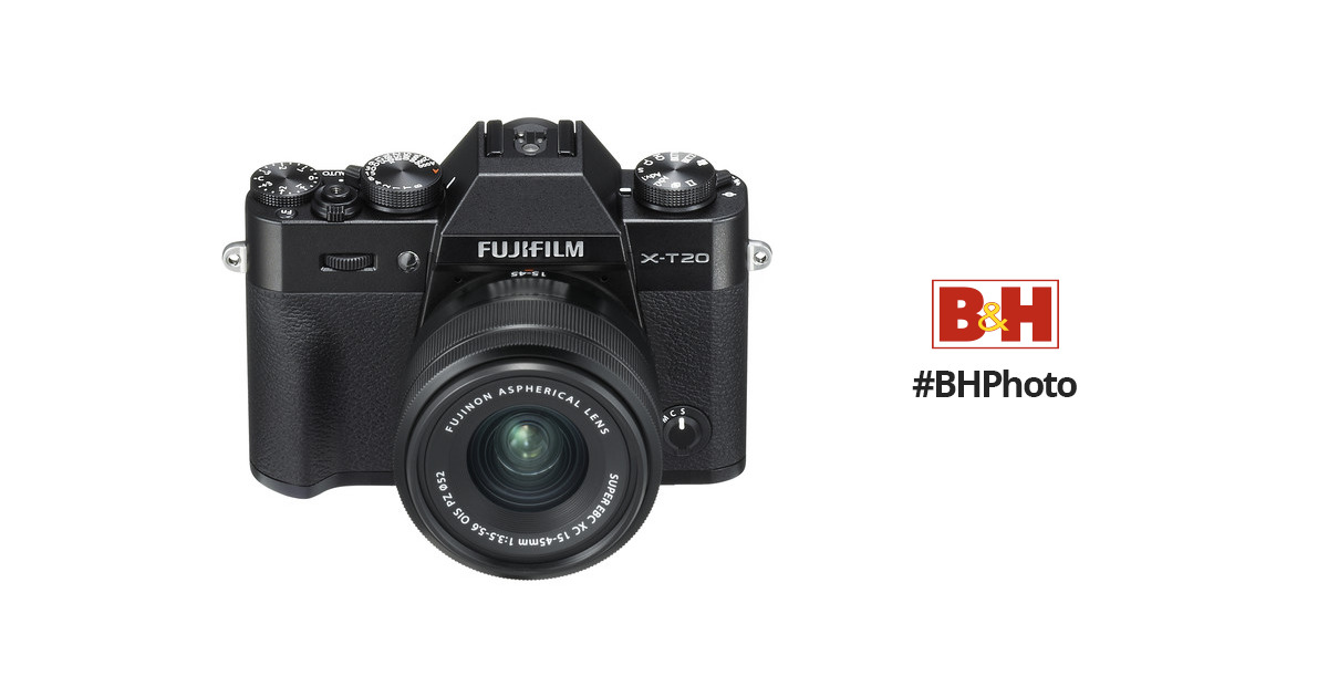 FUJIFILM X-T20 Mirrorless Digital Camera with XC 15-45mm
