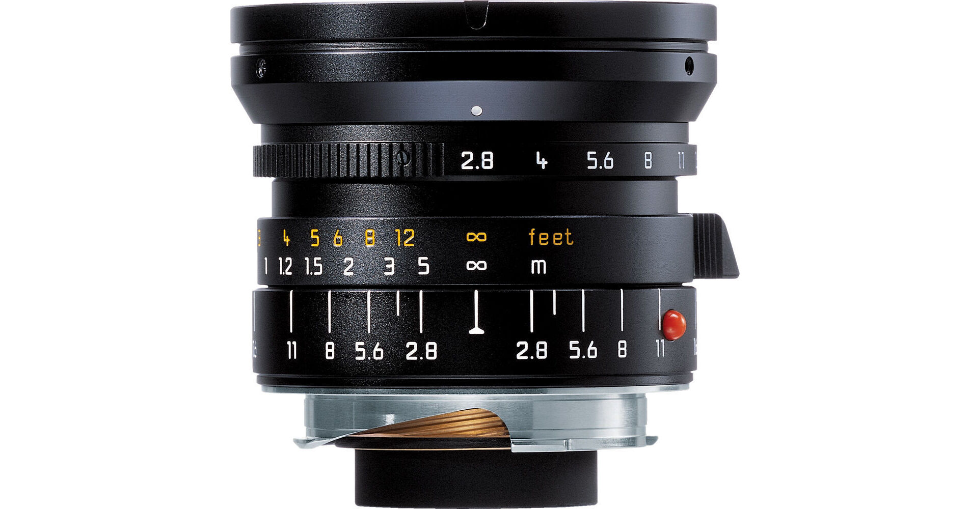 Leica Super Wide Angle 21mm f/2.8 Elmarit M Aspherical Manual Focus Lens  (6-Bit, Updated for Digital) - Black