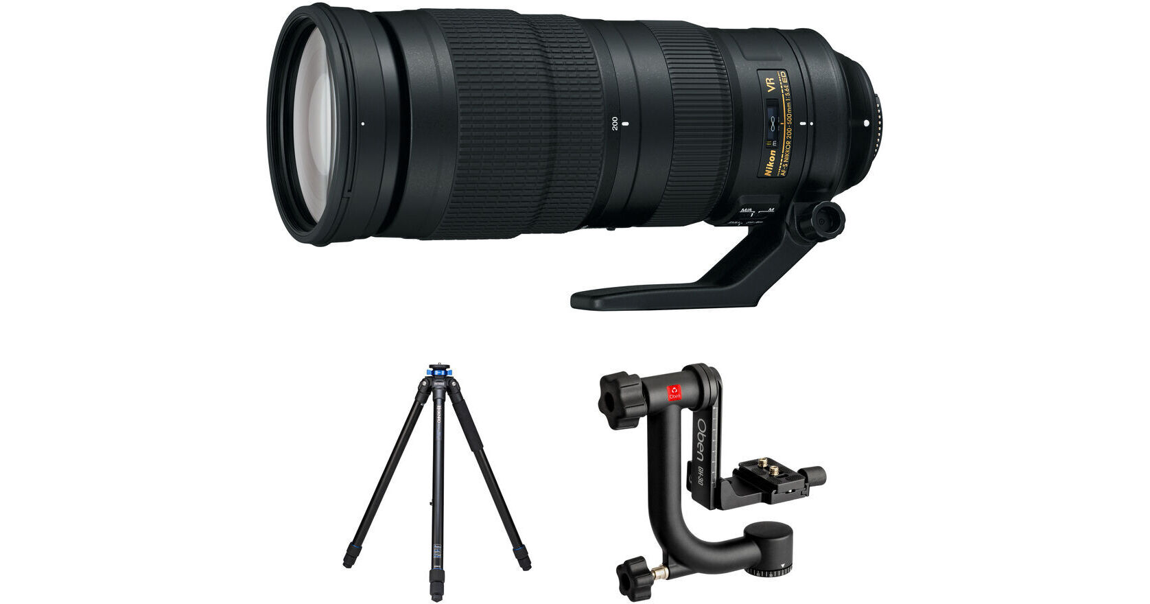 Nikon AF-S NIKKOR 200-500mm f/5.6E ED VR Lens Wildlife Kit B&H