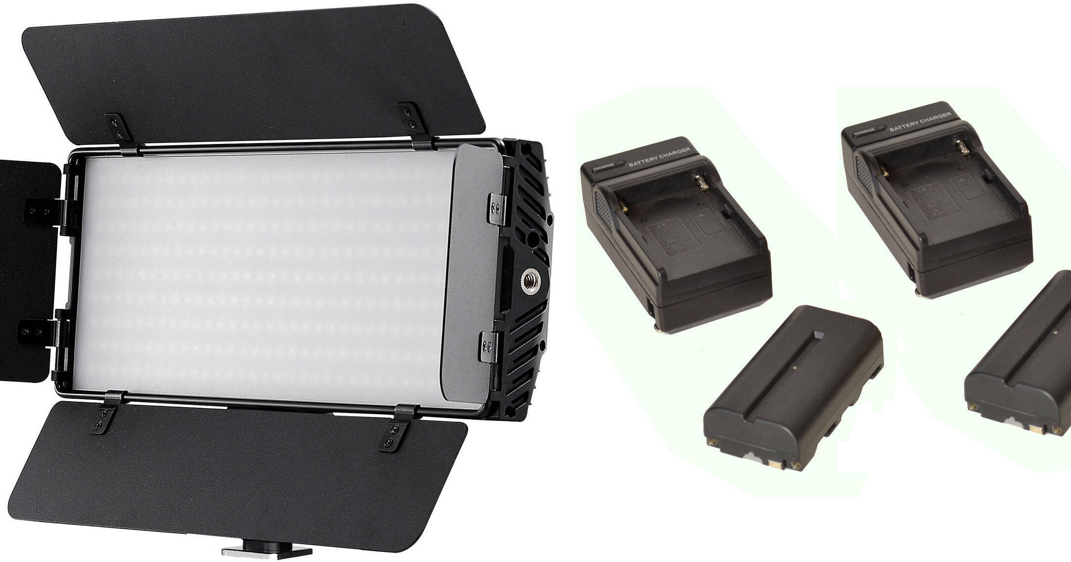 Bescor Photon Bi Color On Camera LED Light with Dual NPF PHOTONB