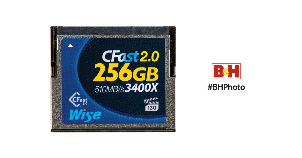 Wise Advanced 256GB CFast 2.0 Memory Card