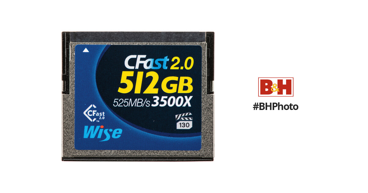 Wise Advanced 512GB CFast 2.0 Memory Card