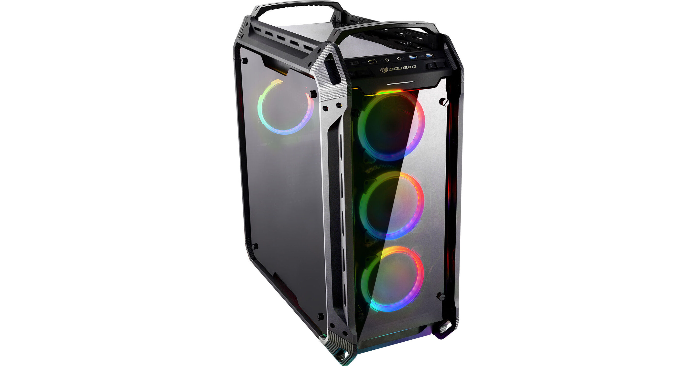 Evo rgb. Корпус cougar Panzer EVO RGB. Cougar Panzer EVO RGB ДНС. Характеристики корпус cougar Panzer EVO RGB черный. Cougar Panzer EVO RGB J,led.