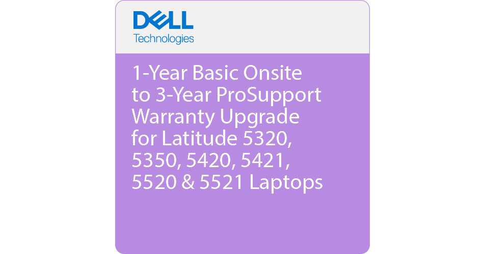 Dell 1Year Basic Onsite to 3Year ProSupport Warranty 8083126