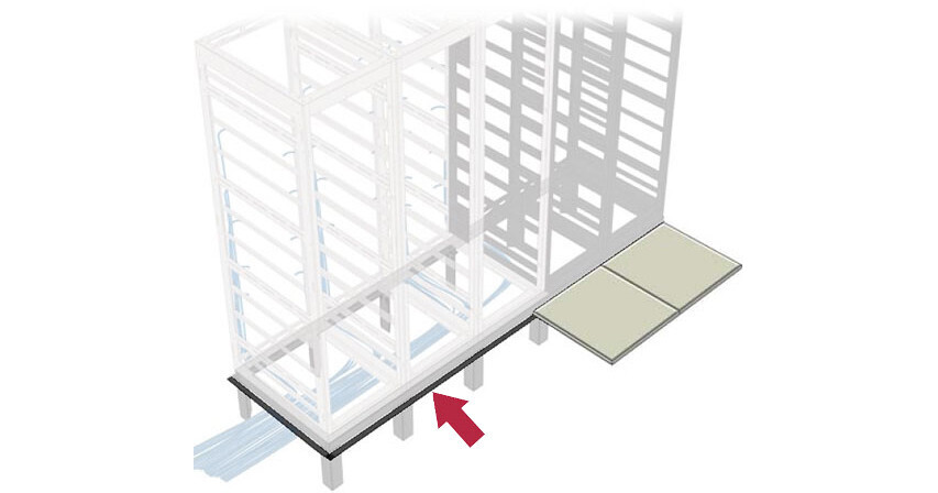 Middle Atlantic GANGLE Series 4-Bay Raised Floor GANGLE-4-36 B&H