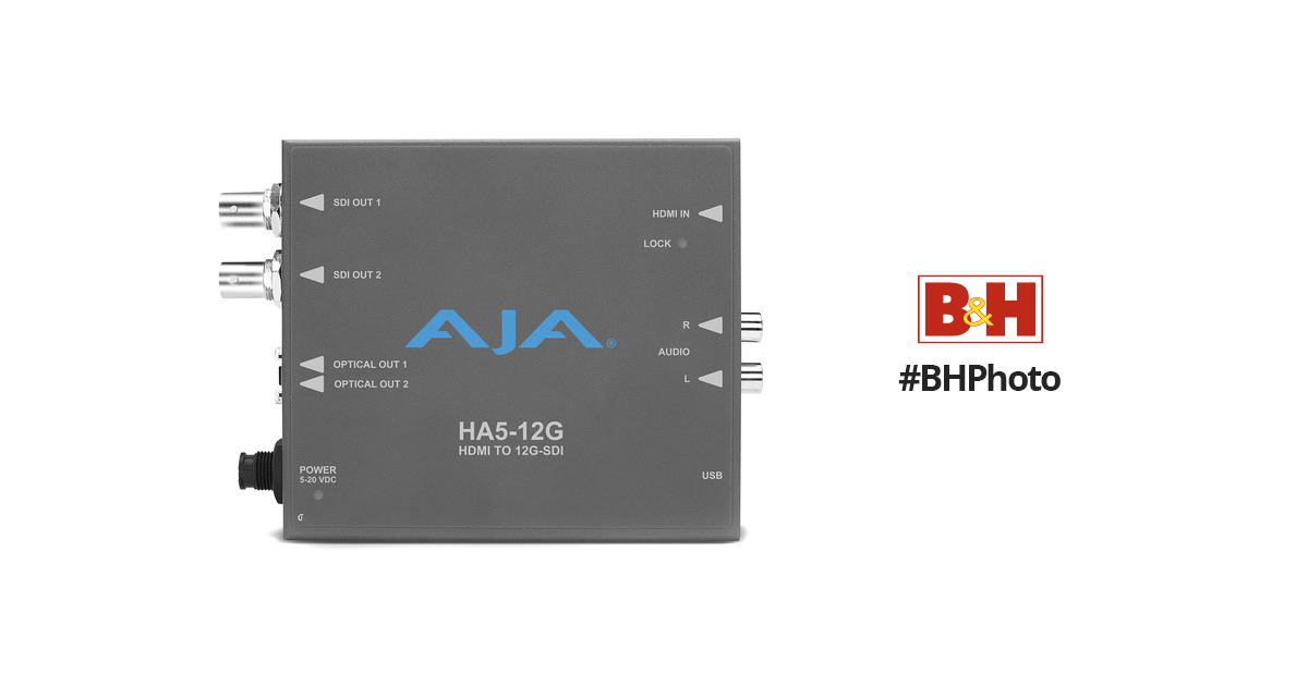AJA HA5-4K HDMI→SDI コンバーター(※冷却フレームおまけ付き)+stbp.com.br