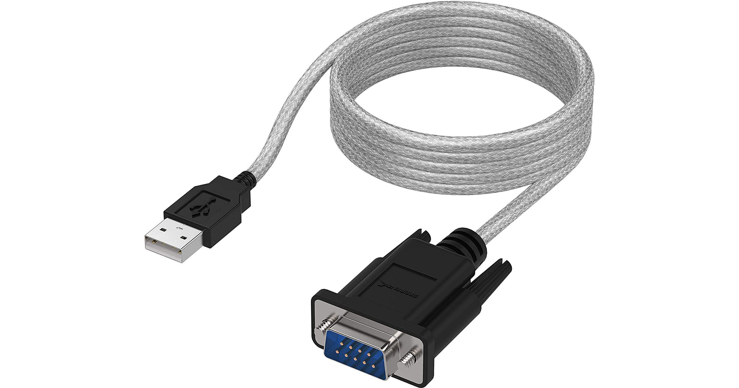 Sabrent usb 2 0 type a male to rs 232 db9 serial 9 pin sbt usc6k