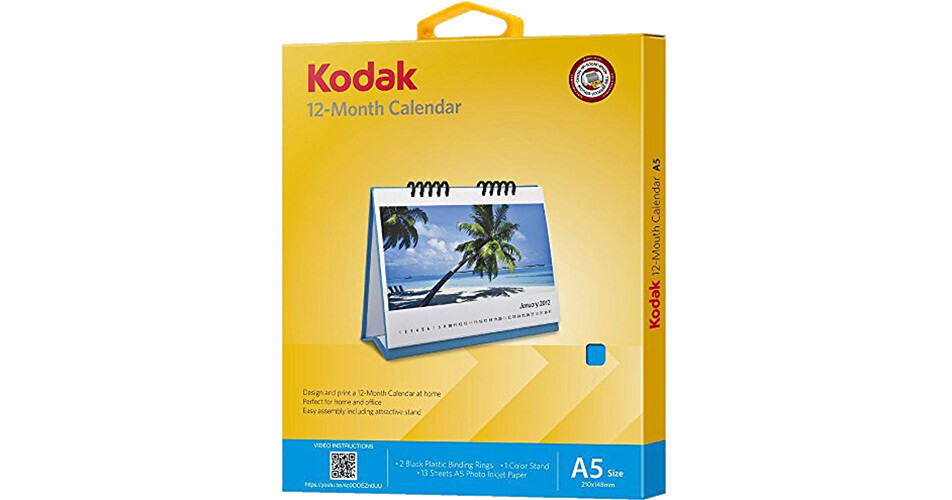 Kodak 12-Month Calendar Kit (5.8 x 8.3") 5664-589 B&H Photo Video