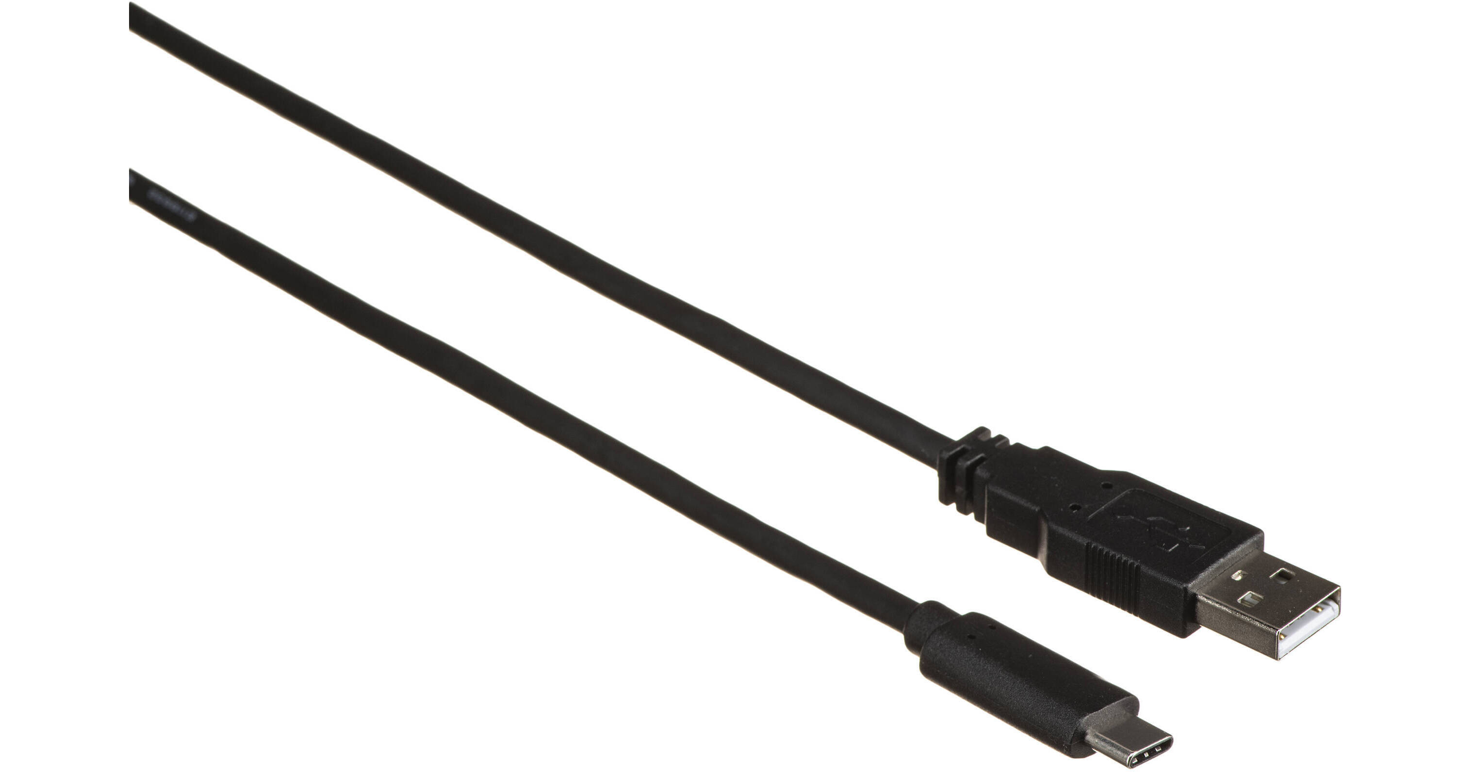 C2G USB 2.0 Type-A To USB Type-C Male Cable (10', Black) 28872