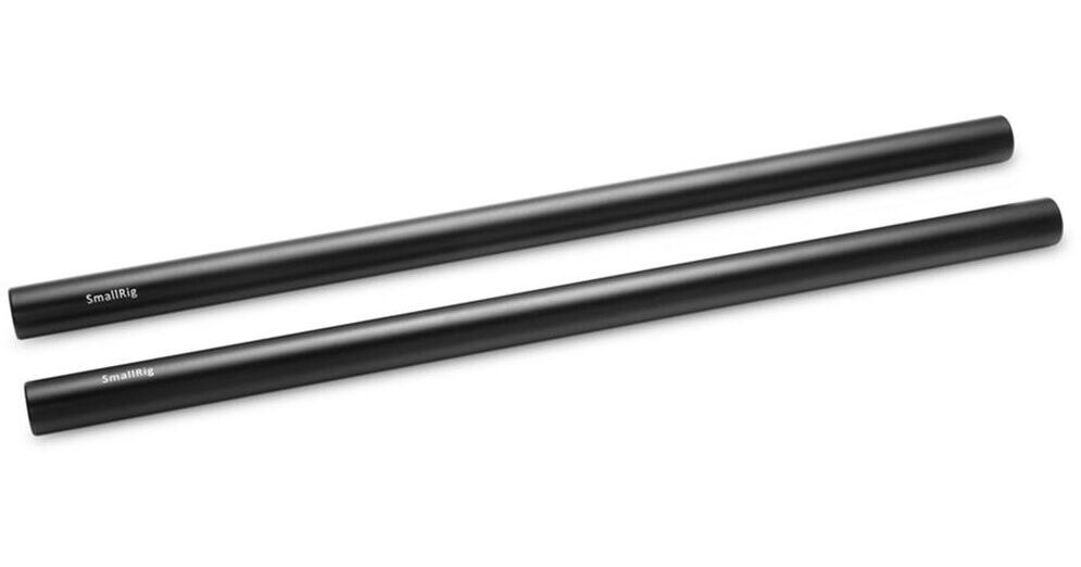 SmallRig 15mm Aluminum Rod (Pair, Black, 12