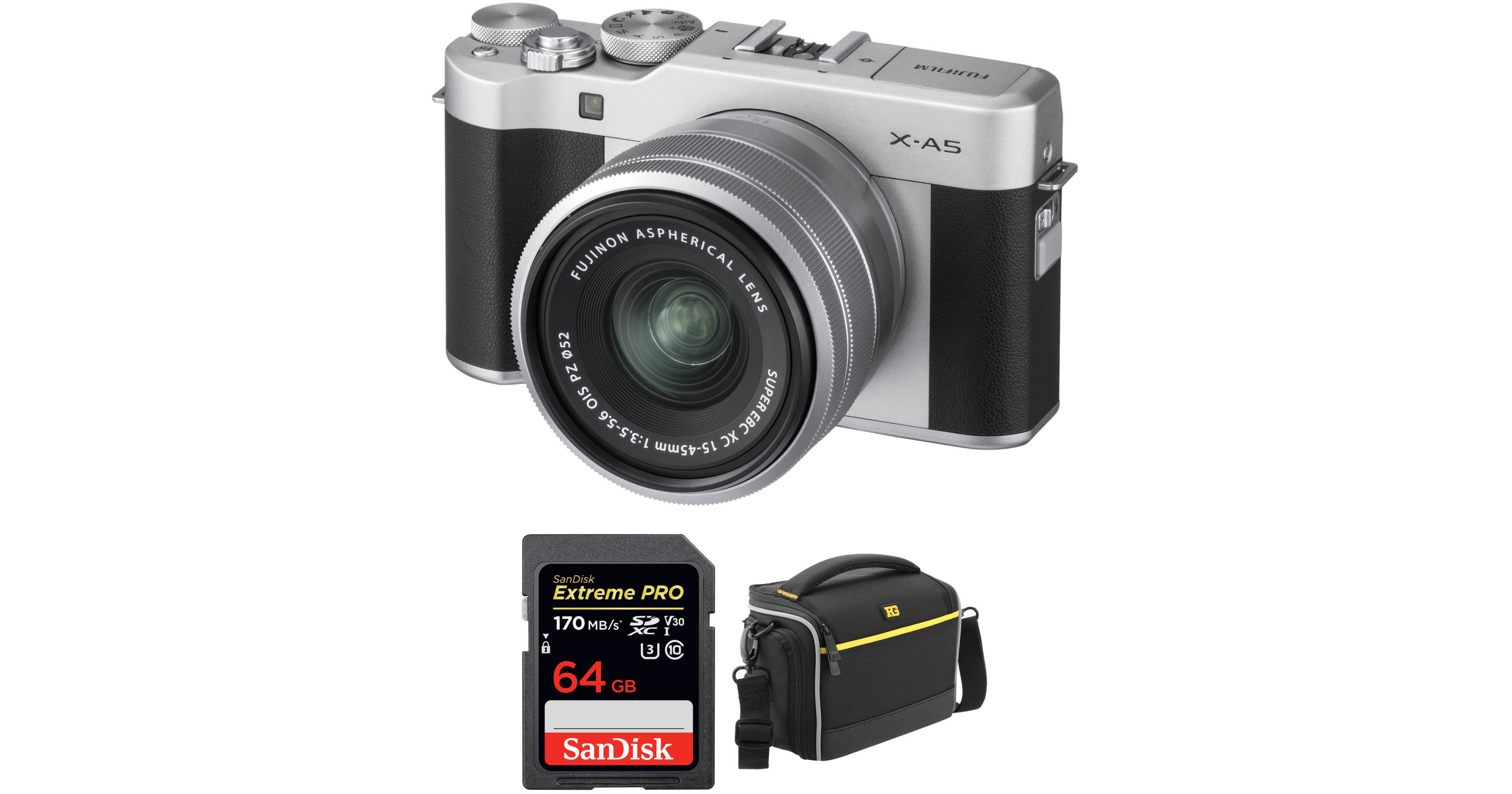 FUJIFILM X-A5 Mirrorless Digital Camera with 15-45mm Lens