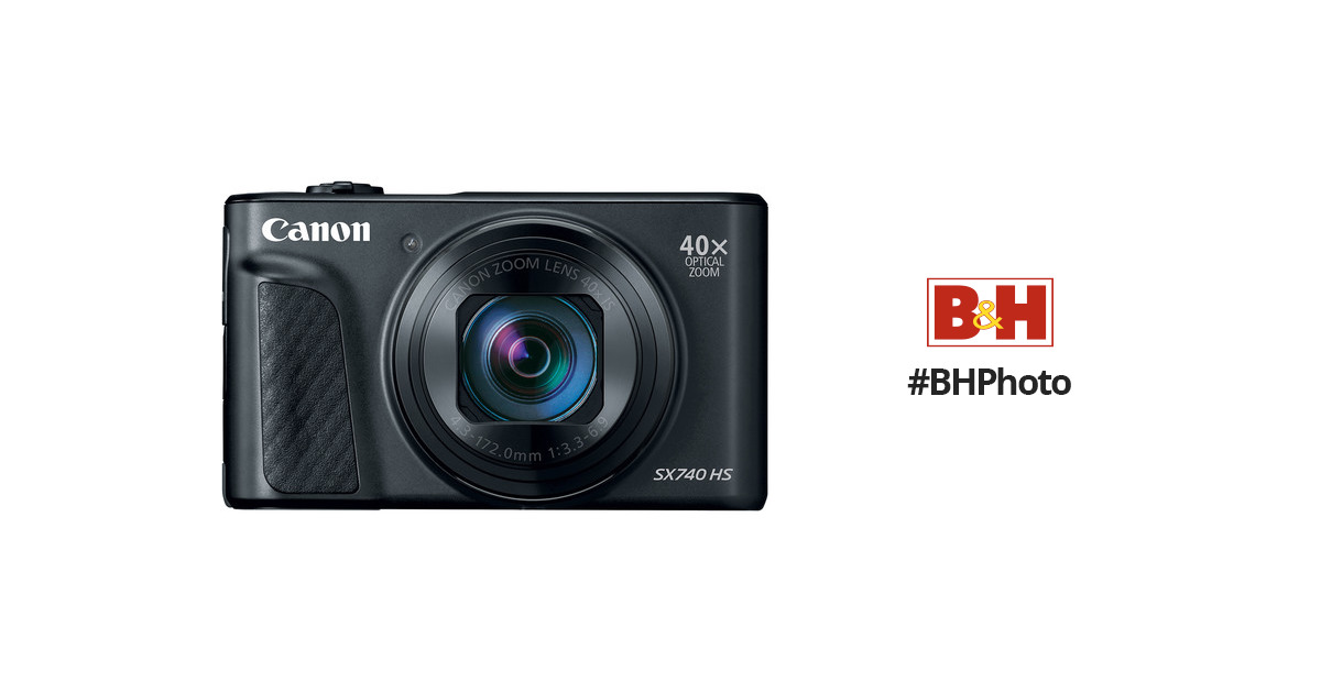 Canon PowerShot SX740 HS Digital Camera (Black) 2955C001 B&H