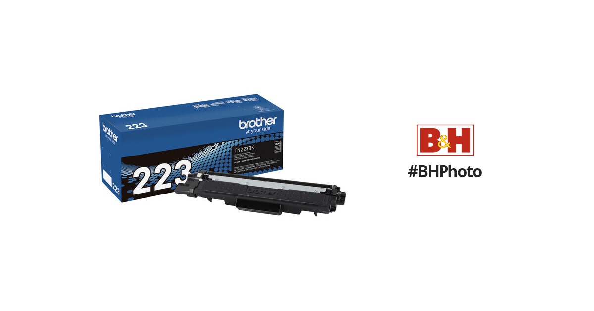 Brother TN-223 Black Standard Yield Toner Cartridge, Print Up to 1,400  Pages (TN223BK)