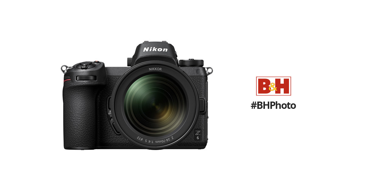 Nikon Z6 Mirrorless Camera with 24-70mm Lens 1598 B&H Photo Video